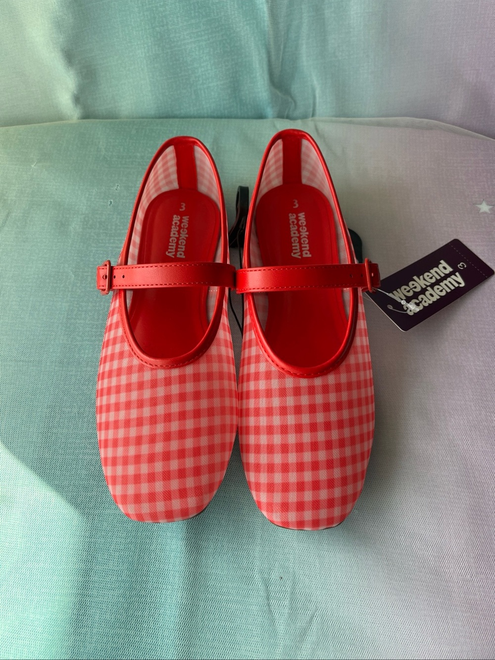 Weekend Academy Girls Red And White Size 3 NWT Mess Ballet Flexible